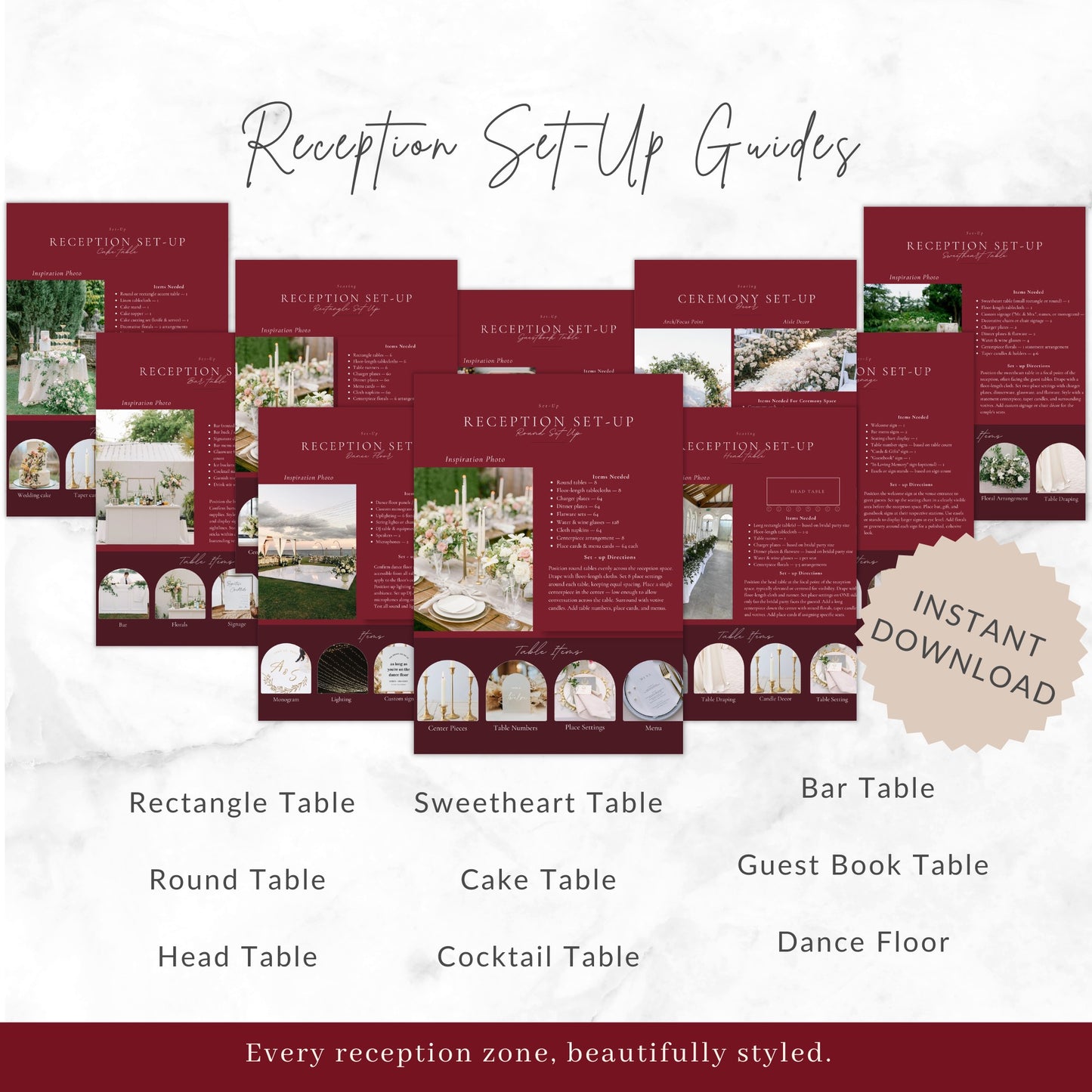 All Inclusive Day Of Wedding Binder | Editable Canva Template